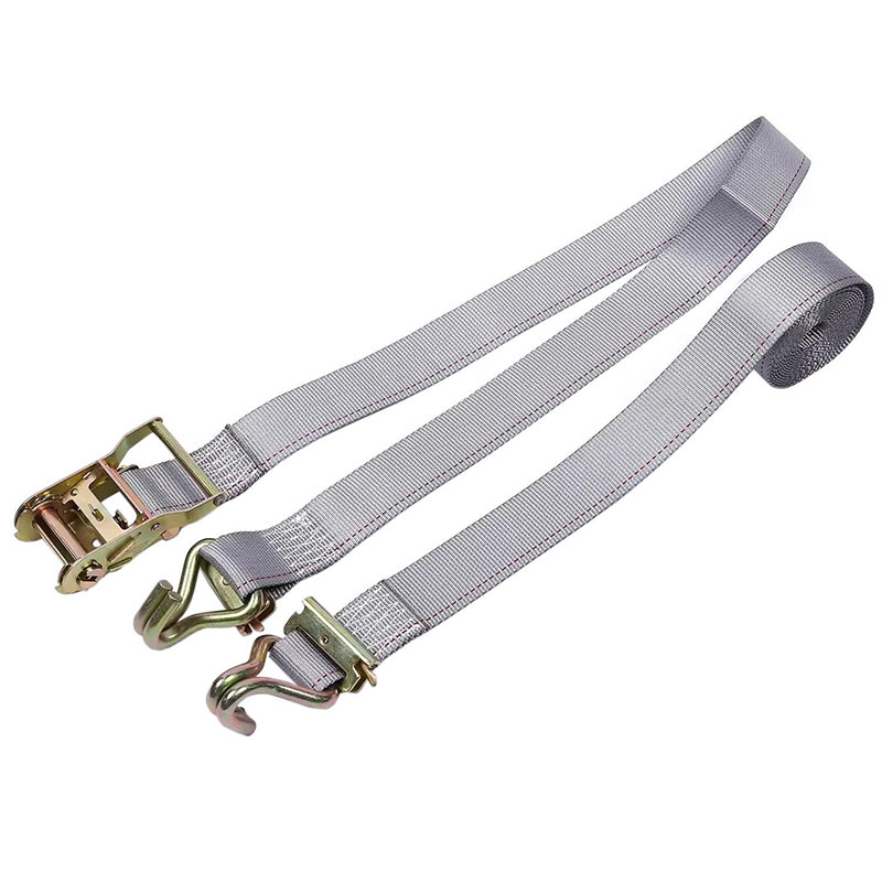 Correia de catraca E-Track para serviço pesado de 2'' X 12' com ganchos de arame e acessórios de mola