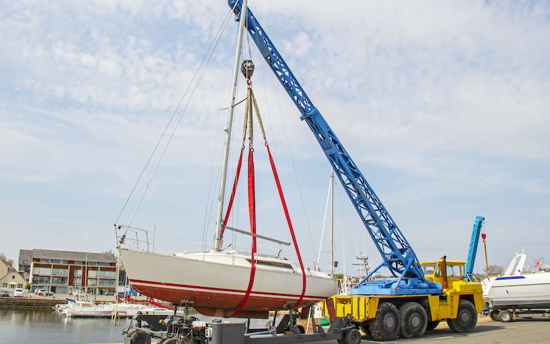 Precauções ao transportar slings