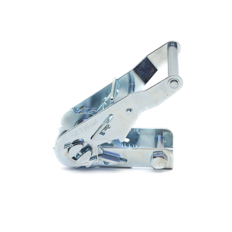 Fivela de catraca de zinco branco 28MM