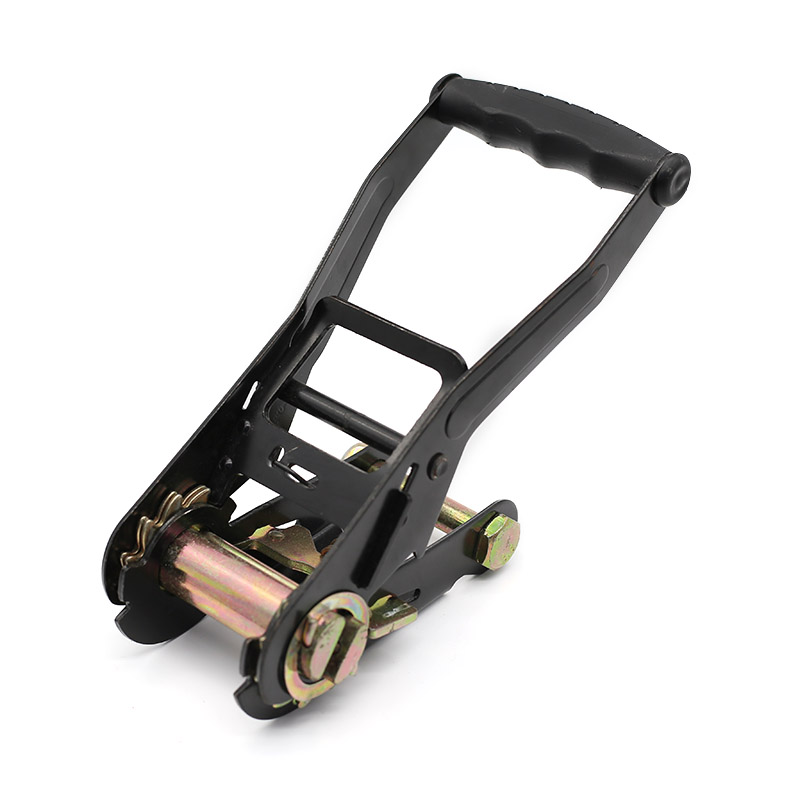 Fivela de catraca preta chapeada de 2 polegadas 5T