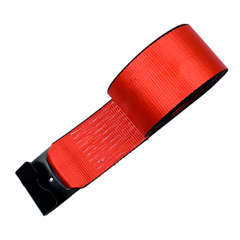 Correia de guincho de poliéster vermelho de 4