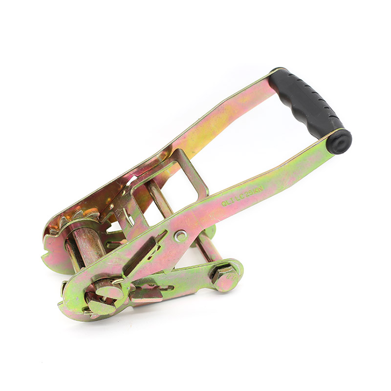 Alça de dedo de plástico preto fivela de catraca 50MM